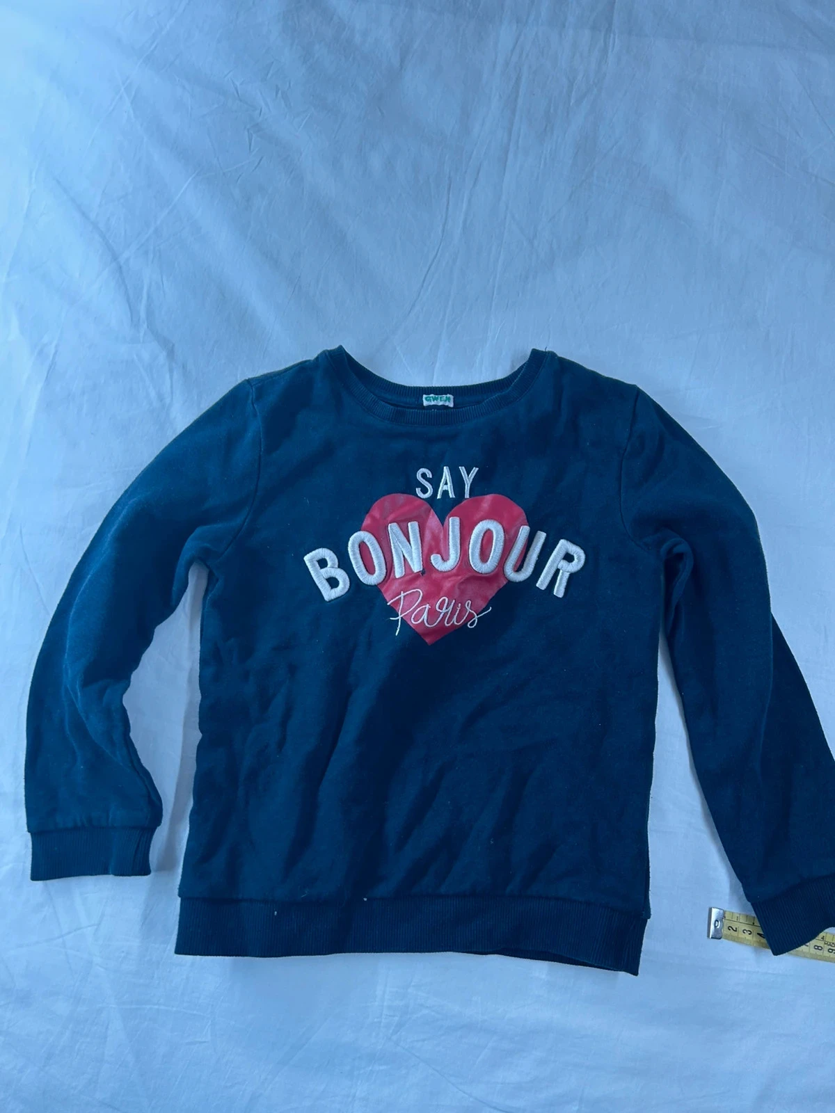 Pull imprimé noir vintage